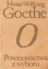 Okładka książki Powinowactwa z wyboru Johann Wolfgang von Goethe