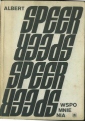 Okładka książki Wspomnienia Albert Speer
