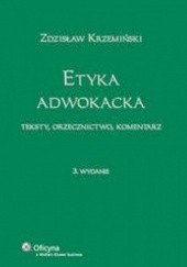 Okładka książki Etyka adwokacka /Komentarz Zdzisław Krzemiński