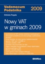 Okładka książki Nowy VAT w gminach 2009 Elżbieta Rogala