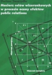 Okładka książki Macierz celów wizerunkowych w procesie oceny efektów public relations Dariusz Tworzydło