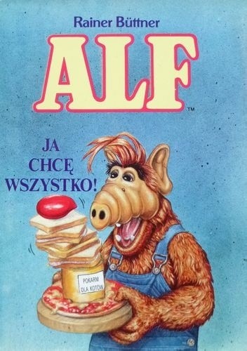 Okładki książek z cyklu ALF ( Interart)