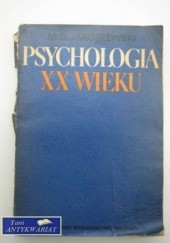 Okładka książki Psychologia XX wieku M. G. Jaroszewski