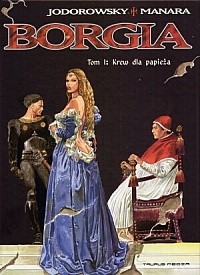 Okładki książek z cyklu Borgia