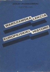 Okładka książki Warszawska lekcja europejskiej historii Jerzy Piórkowski