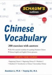Okładka książki Schaum's Outline of Chinese Vocabulary Yanping Xie