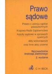 Okładka książki Prawo sądowe Andrzej Zieliński