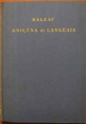 Okładka książki Księżna de Langeais Honoré de Balzac