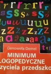 Okładka książki Minimum logopedyczne nauczyciela przedszkola Genowefa Demel