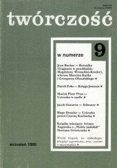Okładka książki Twórczość, nr 9 (646) / 2000 Darek Foks, Marcin Kurek, Jean Racine, Redakcja miesięcznika Twórczość