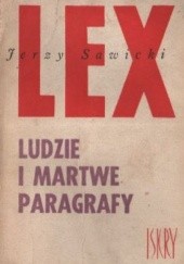 Okładka książki Ludzie i martwe paragrafy Jerzy Sawicki