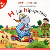 Okładka książki ABC... uczę się! H jak hipopotam Beata Batorska, Małgorzata Strzałkowska