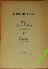 Okładka książki Pies ogrodnika Lope de Vega