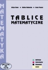 Okładka książki Tablice matematyczne Alicja Cewe, Halina Nahorska, Irena Pancer