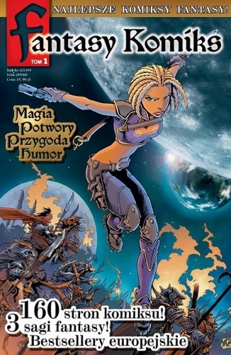 Okładki książek z cyklu Fantasy Komiks