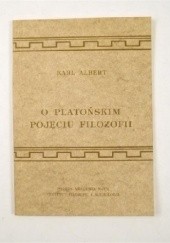 Okładka książki O platońskim pojęciu filozofii Karl Albert