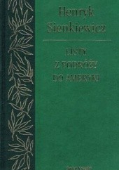 Okładka książki Listy z podróży do Ameryki Henryk Sienkiewicz
