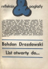 Okładka książki List otwarty do... Bohdan Drozdowski