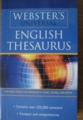 Okładka książki Webster's Universal English thesaurus praca zbiorowa