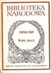 Okładka książki Wybór poezji Leopold Staff