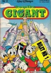 Okładka książki Komiks Gigant 2/92: Bilet numer 1 Walt Disney