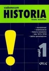 Okładka książki Vademecum Historia - część 1 Piotr Czerwiński (historyk)