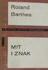 Okładka książki Mit i znak Roland Barthes
