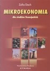 Okładka książki Mikroekonomia dla studiów licencjackich Zofia Dach