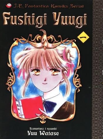 Okładki książek z cyklu Fushigi Yuugi