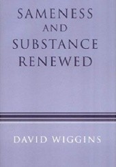 Okładka książki Sameness and Substance David Wiggins