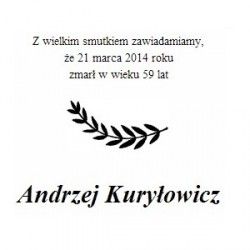 Zmarł Andrzej Kuryłowicz