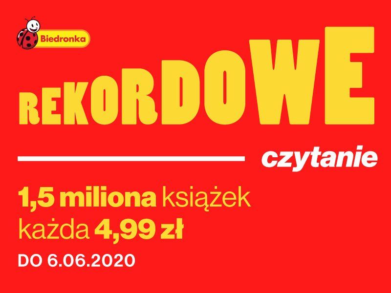 Rekordowe czytanie w Biedronce! Książki za 4,99 zł