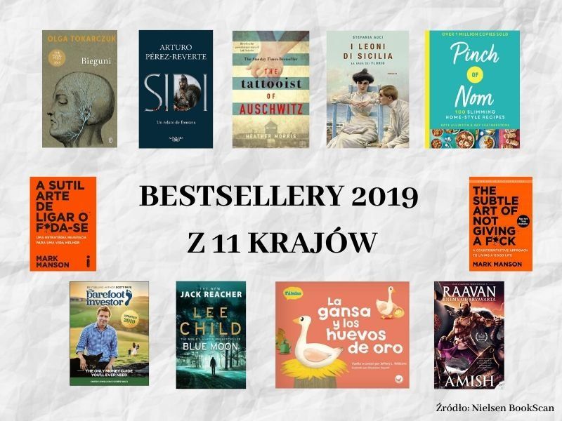 Bestsellery 2019 roku z 11 krajów