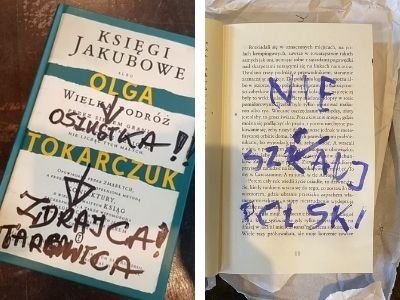   Niszczą książki Olgi Tokarczuk i odsyłają je pisarce. „Trudno jest zrozumieć nienawiść” 