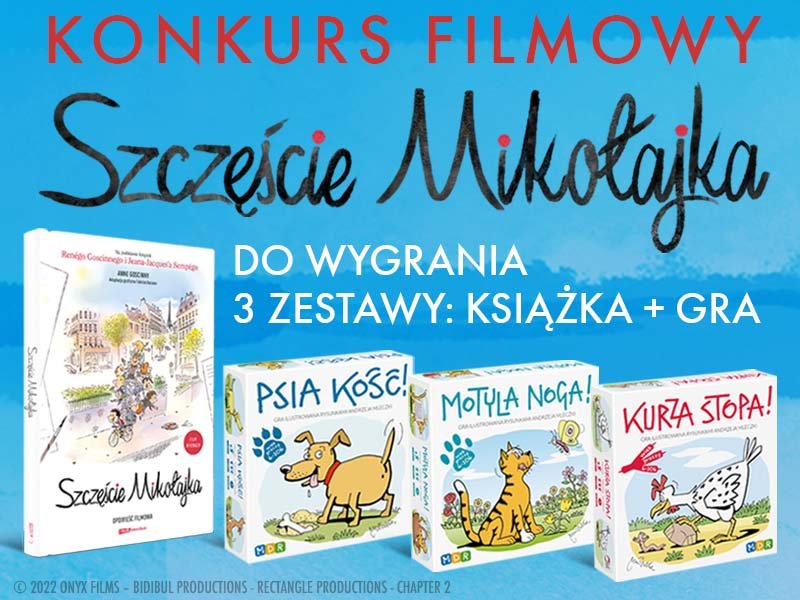 Weź udział w konkursie i wygraj książkę „Szczęście Mikołajka“!