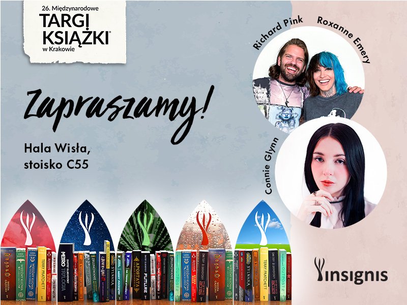 Wydawnictwo Insignis na Krakowskich Targach Książki. Spotkania z autorami oraz panel o BookToku