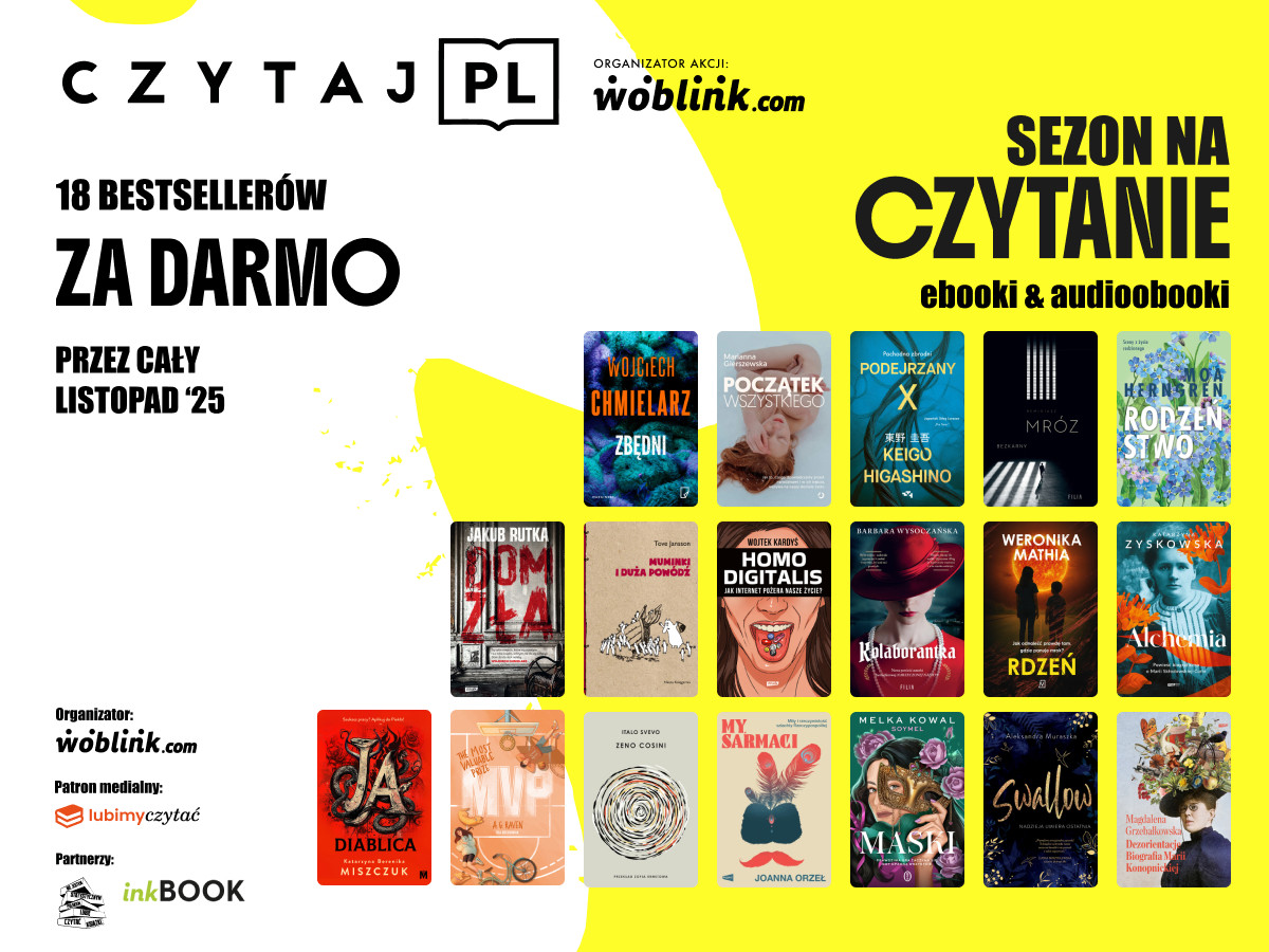 Lubimyczytać patronem medialnym akcji Czytaj PL 2025 – 18 topowych tytułów ponownie za darmo!