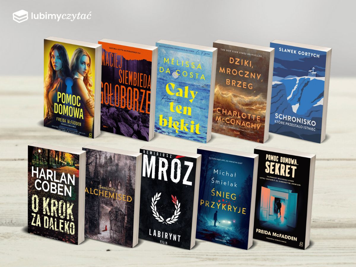 Kryminały przejęły styczeń, ekranizacje podbiły ranking. 10 najpopularniejszych książek miesiąca