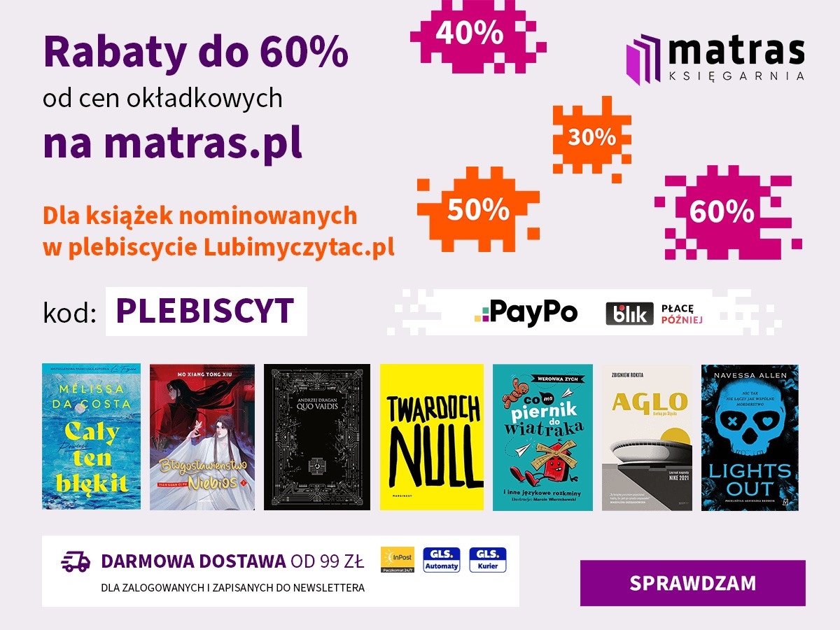 Plebiscyt Książka Roku Lubimyczytać: Wielkie święto literatury i promocje do -60% od cen okładkowych na Matras.pl