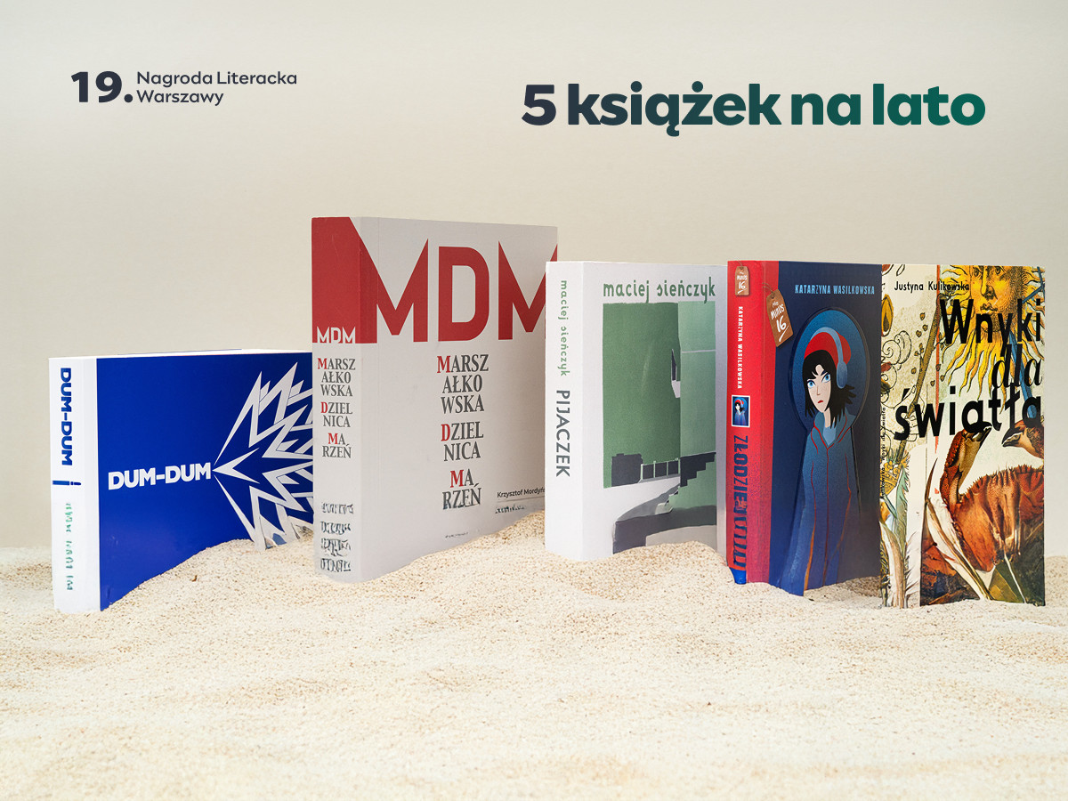 Wakacyjne wyzwanie czytelnicze. Pięć nagrodzonych książek i Warszawska Twórczyni 2026